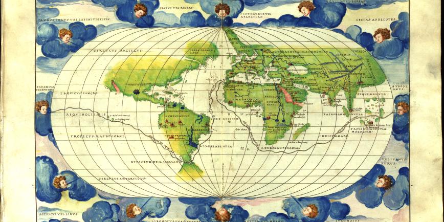 Ludwig-Maximilians-Universität München, Battista Agnese, ‘Atlas Universalis’ (1542–52), f. 18.