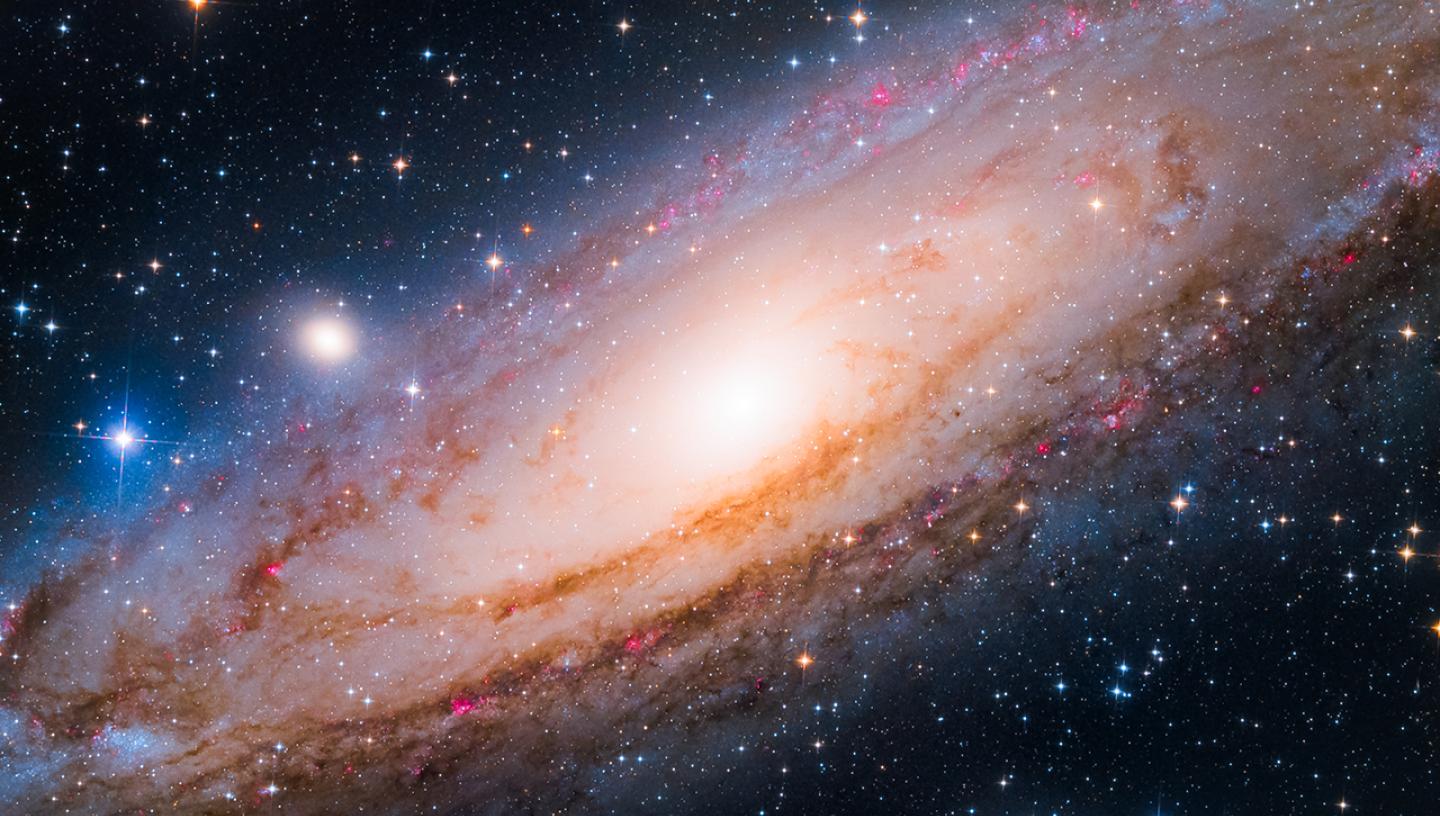 andromeda galaxy top view