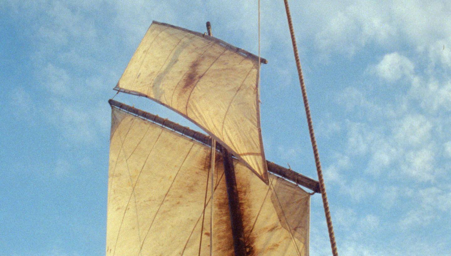 how a sailboat sails into the wind