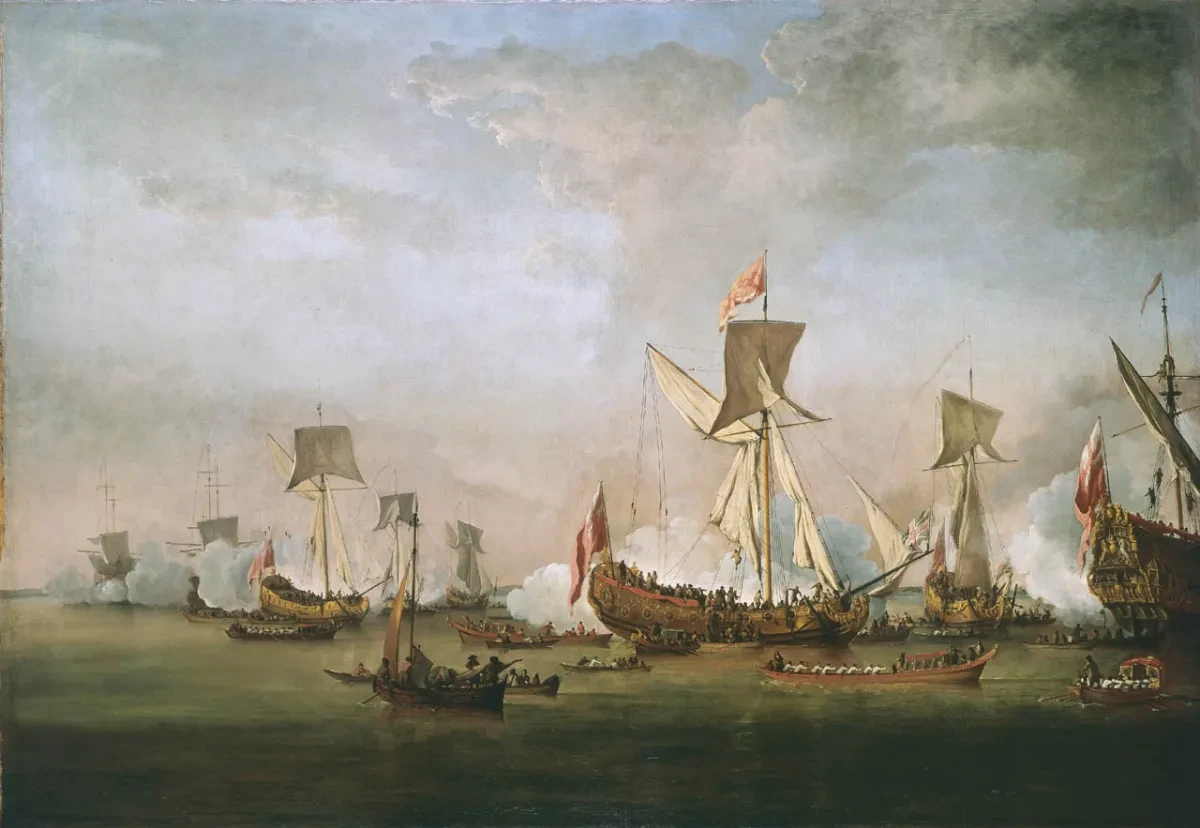 The Departure of William of Orange and Princess Mary for Holland, November 1677