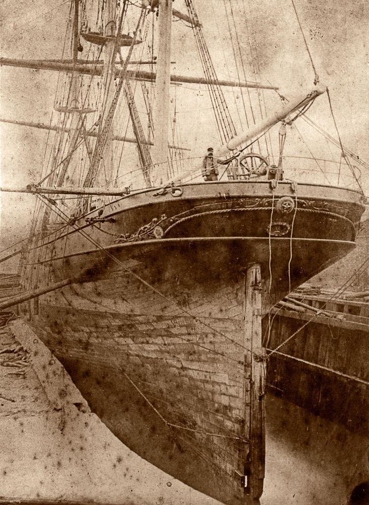 Captain George Moodie on board Cutty Sark