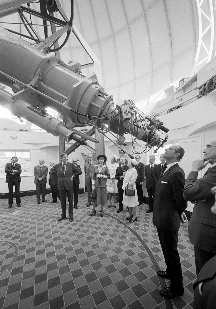 Royal visit to mark the 300th anniversary of the foundation of the Royal Observatory, 20 May 1975