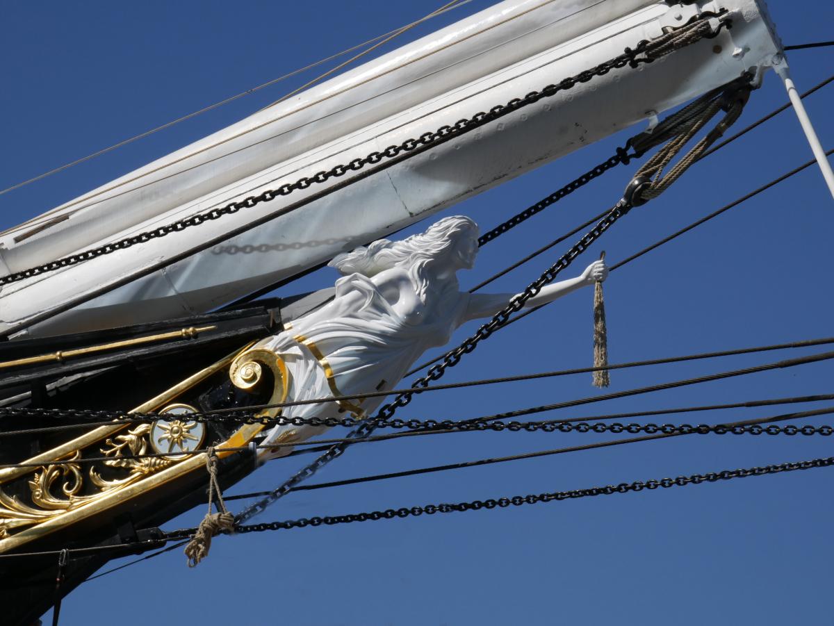 Nannie the figurehead on Cutty Sark