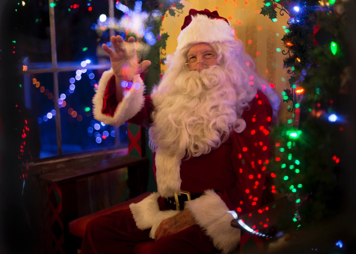 Father Christmas in grotto