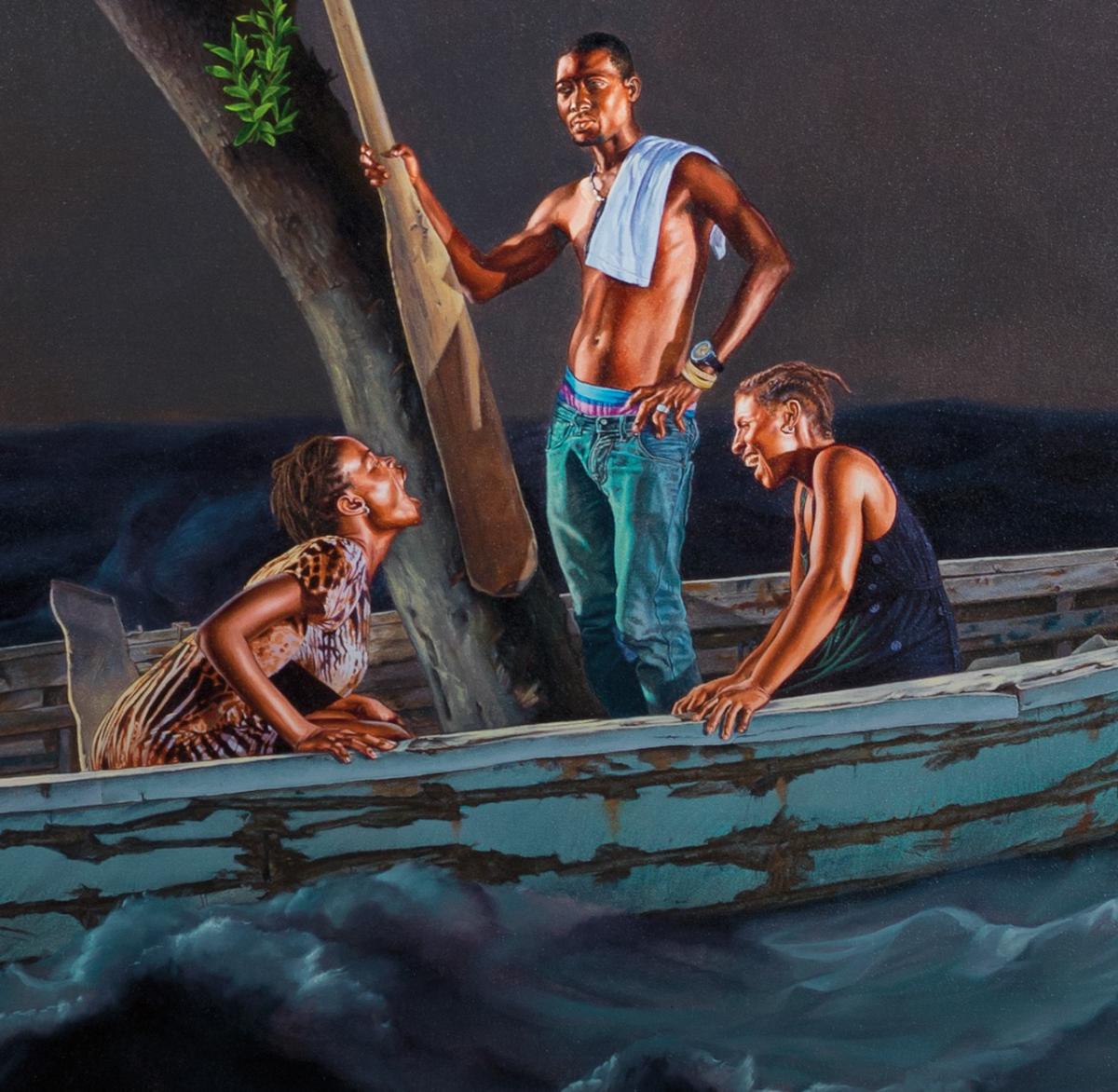 Kehinde Wiley Ship of Fools female figures close up