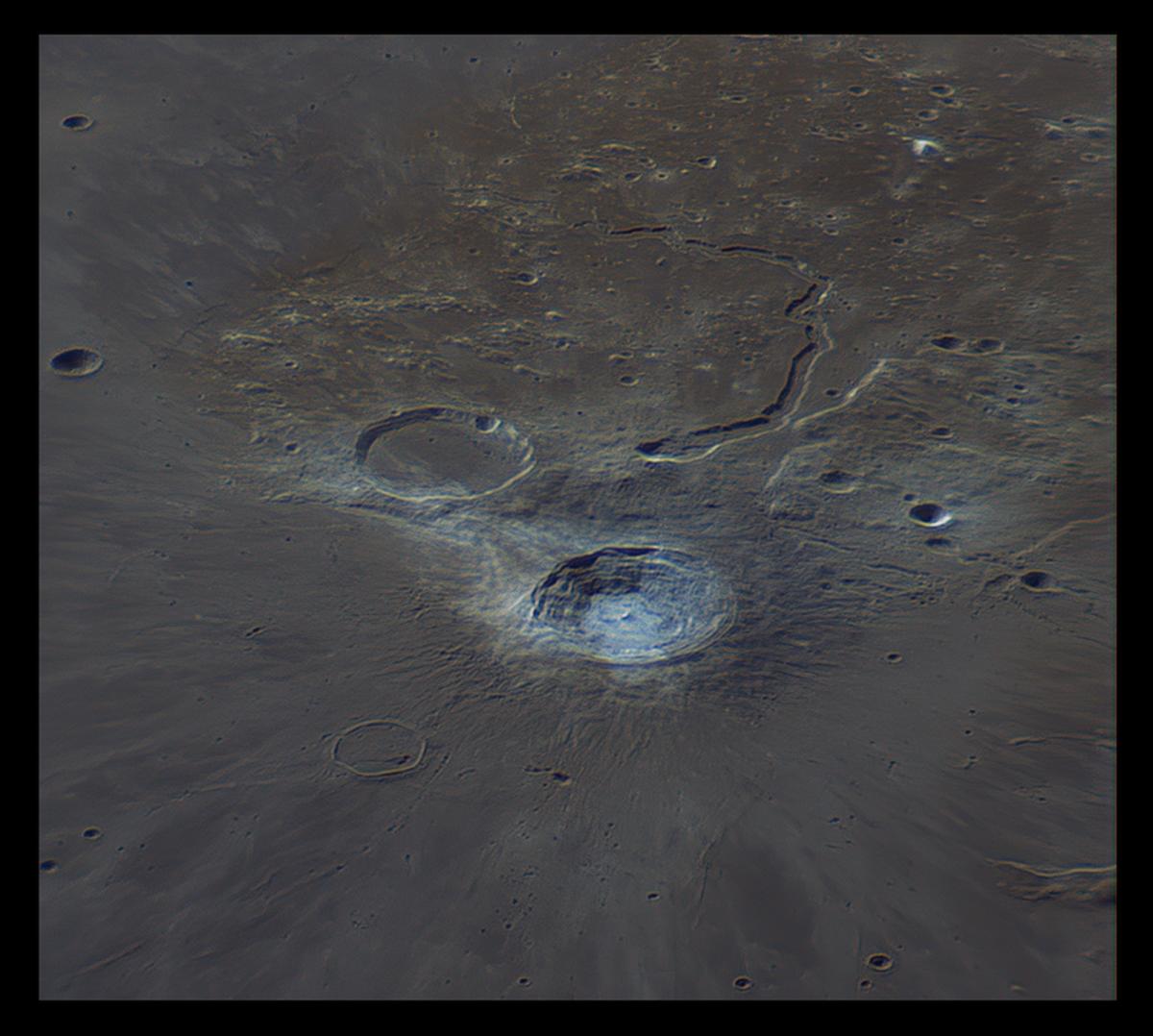 Image of craters on the Moon