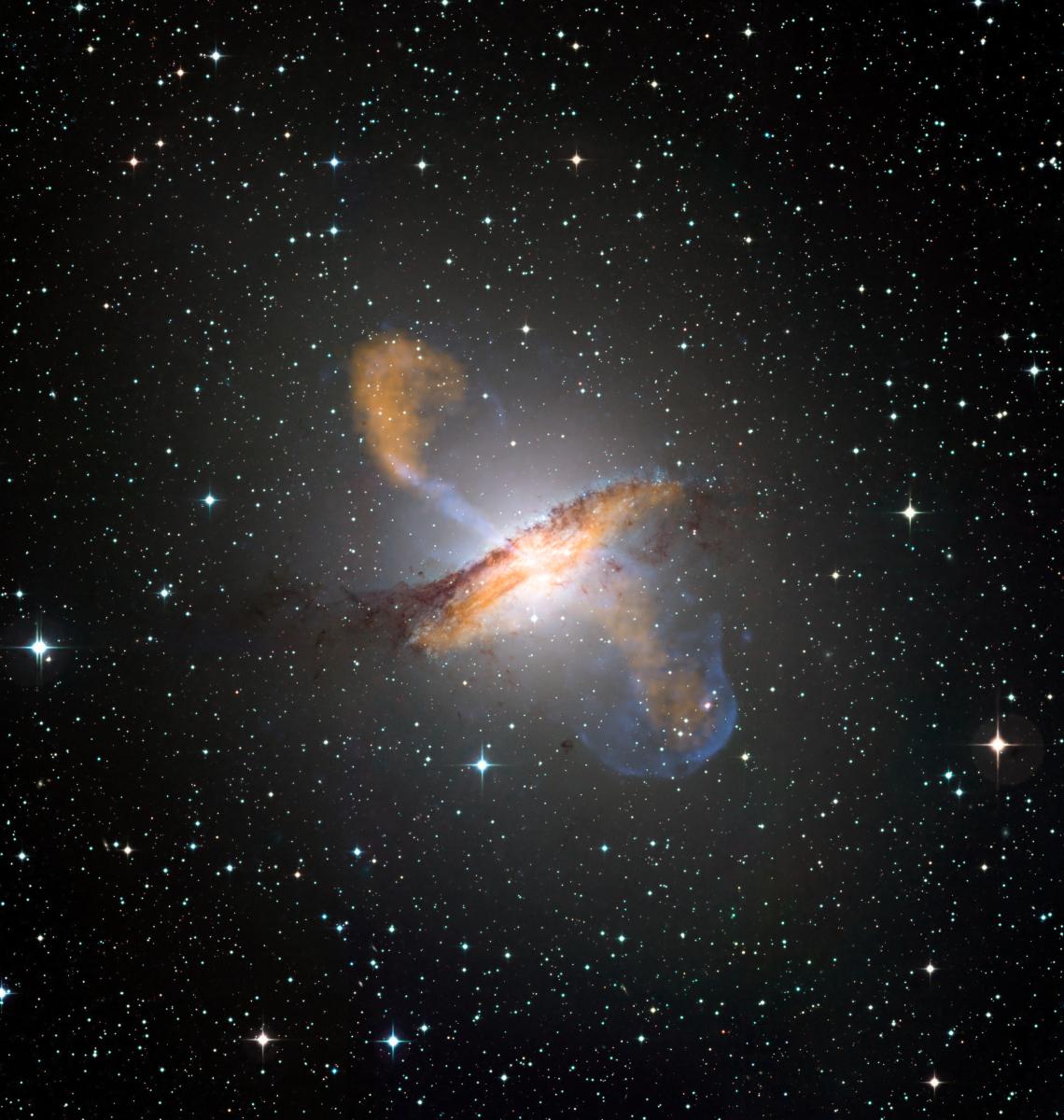 Colour composite image of the galaxy Centaurus A