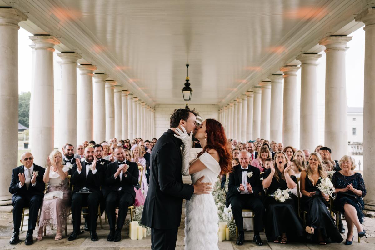 Abi and Chris's wedding ceremony - credit to Kristian Leven Photography