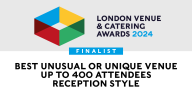 London Venue & Catering Awards 2024 - Finalist badge