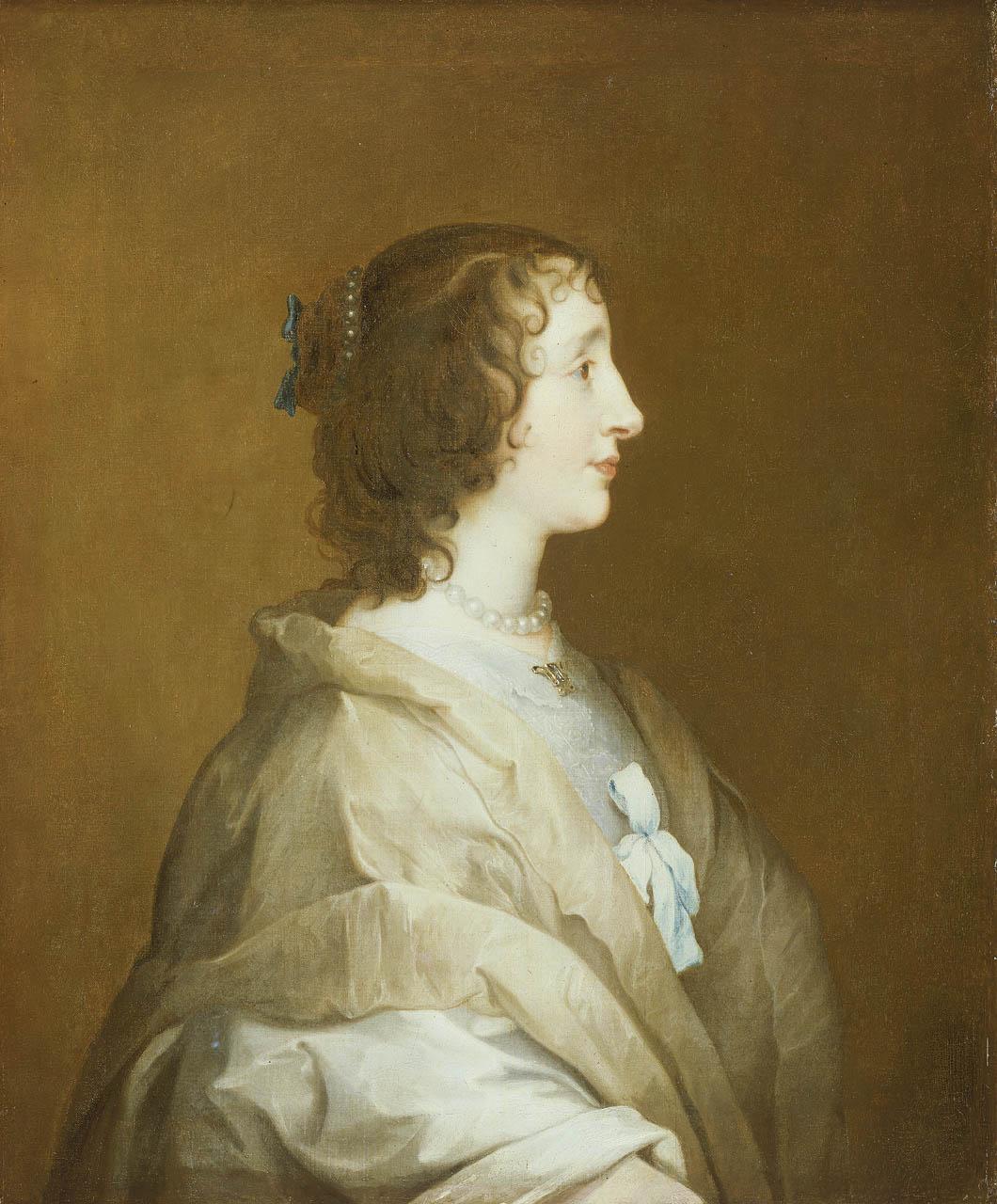 painting side portrait of a woman