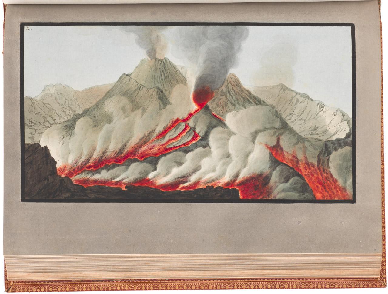 Interior View of the Crater of Mount Vesuvius by Sir William Hamilton - 1776 offers