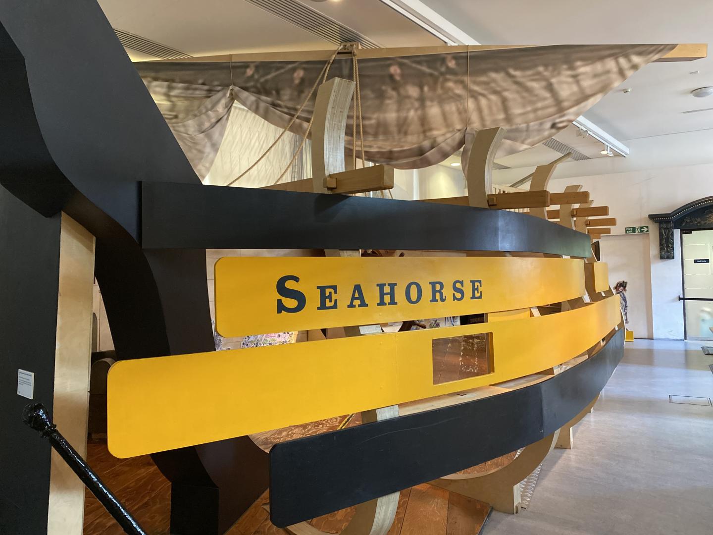 Seahorse ship for children in All Hands gallery