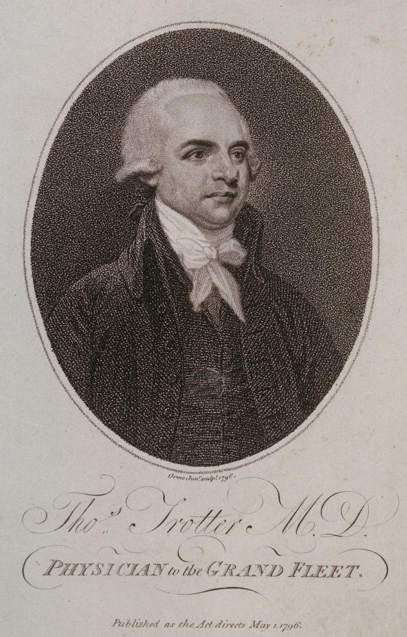 Black and white print of Dr Trotter
