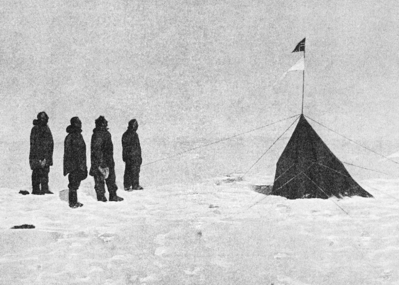 first person to visit south pole