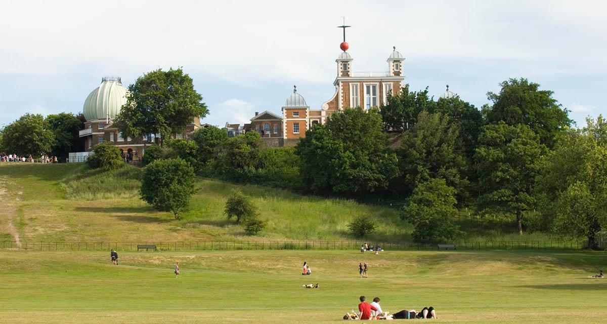 Royal Observatory Greenwich in the spring